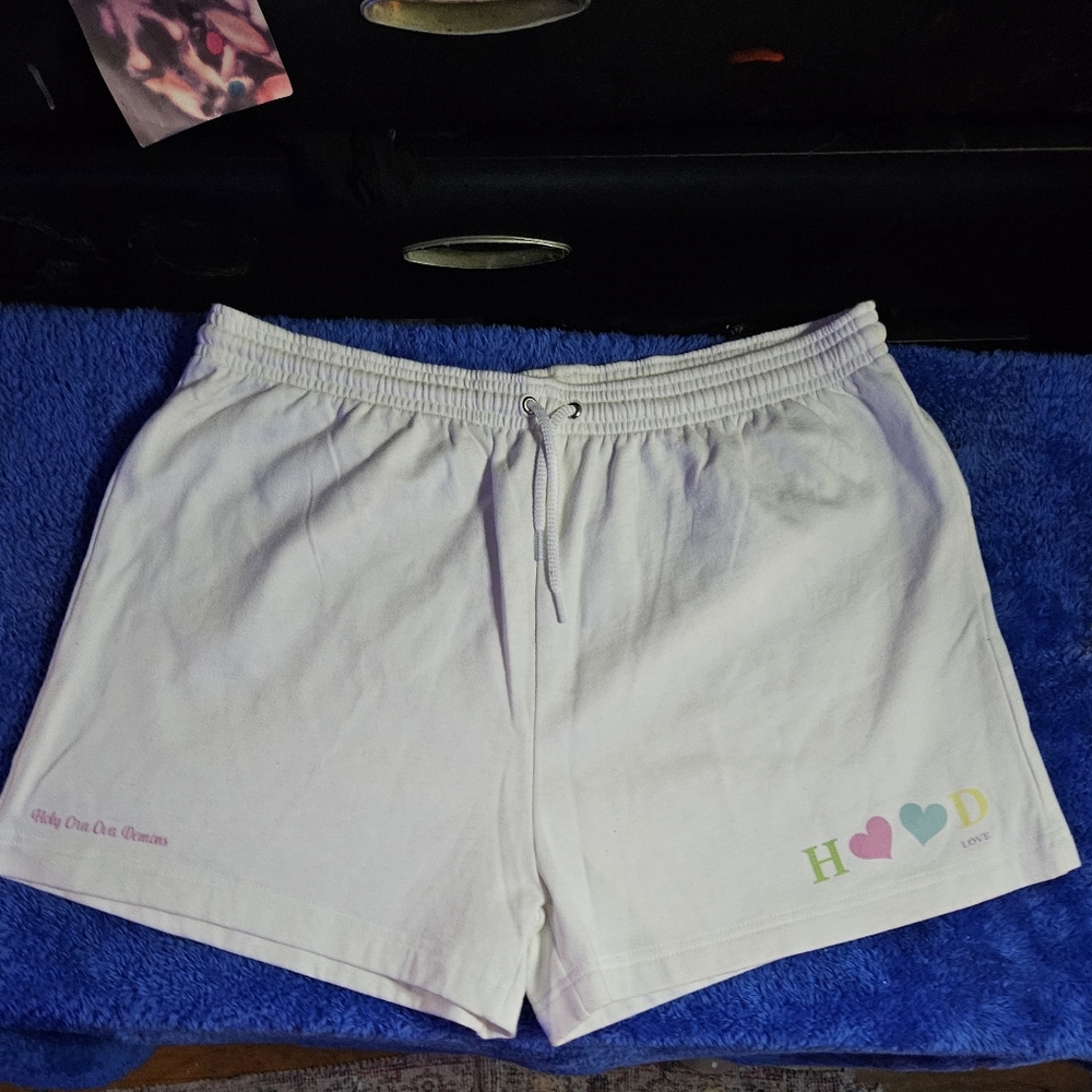 URBAN OUTFITTER Graphic Hood Love Shorts